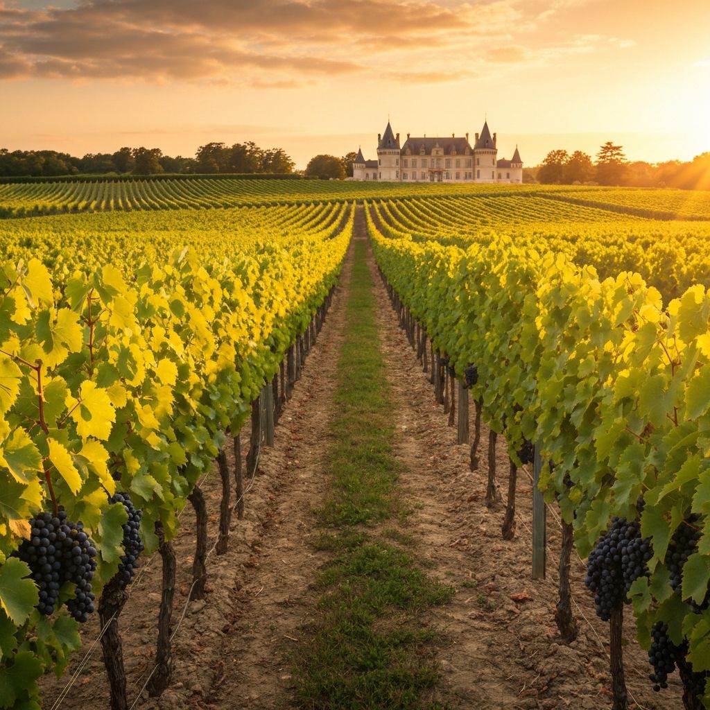 Vineyard estate landscape